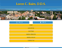 Tablet Screenshot of lorenbaimdds.com